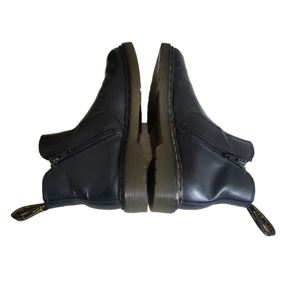 Dr. Martens Black Leather Chelsea Boot Pull On Boots Kids Size 3 2976J - Picture 9 of 11